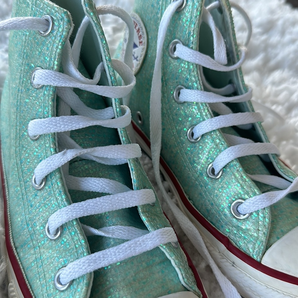 CONVERSE Chuck Taylor All Star ⭐️ Hi Top Mermaid Glitter Sneaker 🧜‍♀️ 👟